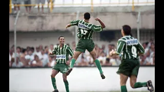 Palmeiras campeão Paulista de 1996 - A Máquina Mortífera (Rivaldo, Djalminha, Luizão e Muller).