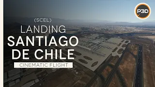 [P3Dv5.3] Lan Chile A320 - APPROACH AND LANDING into Arturo Merino Benítez Airport (SCEL) [4K]