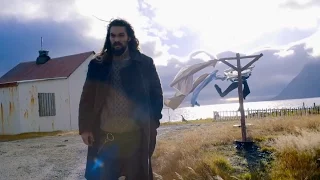 Jason Momoa AQUAMAN on the set 'JUSTICE LEAGUE'