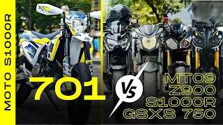 🔝CARRERAS 🔝 🔥🔥 Husqvarna 701 VS mt09 Z900 S1000R Z1000 DR650 Villeta🔥🔥 @betobiker3885 @cabrera698