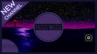 Lighthouse Ambience at Night | Ocean Waves | Sounds for Deep Sleep