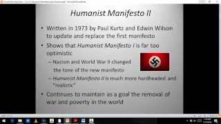 Overview of Humanist Manifestos