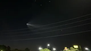 Crew 2 launch - stage 1 re-entry seen from Columbia, SC