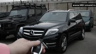 Дистанционный запуск двигателя Мерседес GLK X204 со штатного ключа