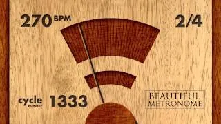 270 BPM 2/4 Wood Metronome HD