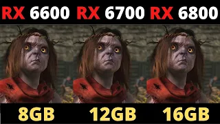 RX 6600 XT VS RX 6700 XT VS RX 6800 XT | TEST IN 10 GAMES