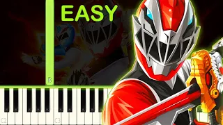 POWER RANGERS DINO FURY - EASY Piano Tutorial