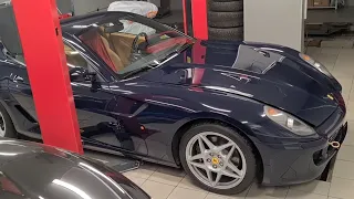 Ferrari 599: старая школа в интересном цвете...