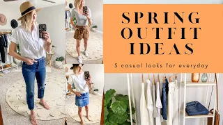 SPRING/SUMMER CASUAL OUTFIT IDEAS | 5 LOOKS FOR EVERYDAY #casualoutfits #springoutfits #outfitideas