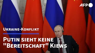 Putin: Keine "Bereitschaft" Kiews an Konfliktlösung auf Basis von Chinas Friedensplan | AFP