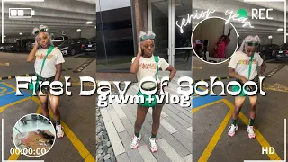 GRWM+VLOG:FIRST DAY OF SENIOR YEAR||Destiny Ja’Nay