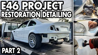 BMW E46 M3 RESTORATION! // Wet Sanding & Paint Correction // Part 2