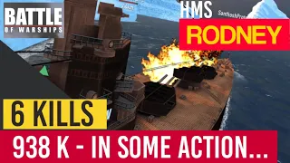 [Battle of Warships] HMS Rodney - In some action - 6 Kills