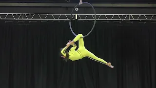 "Гонщица" Казарян Арина - воздушное кольцо, любители, Aerialhoop.