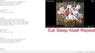 Eat Sleep Alaaf Repeat Lyrics #lyrics #music