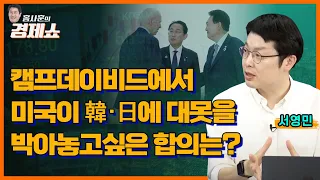 [홍사훈의 경제쇼] 서영민 ㅡ 캠프데이비드에서 미국이 韓·日에 대못을 박아놓고싶은 합의는?ㅣKBS 230818 방송