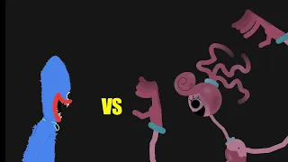 Mommy Long Legs vs Huggy Wuggy (my 1st battle lol) (Stick Nodes)