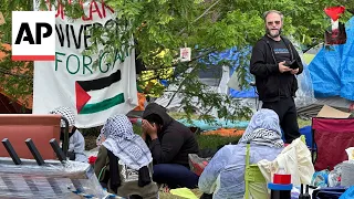 Wayne State University suspends in-person classes due to pro-Palestinian camp