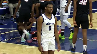 Bronny James PLAYOFF MODE ACTIVATED w/ LeBron Courtside! Sierra Canyon vs. Etiwanda