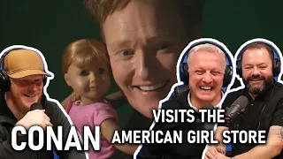 Conan Visits The American Girl Store REACTION | OFFICE BLOKES REACT!!