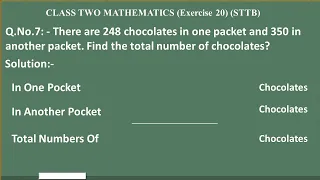 Real Life Addition Math Problems | SA Maths | STBB | Class Two | Mathematics | Complete Exercise 20