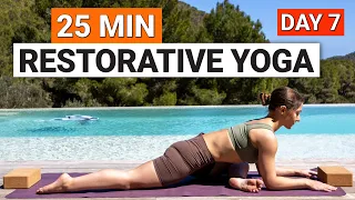 25 Min Restorative Yoga | Day 7 - 30 Day Improvers Yoga Challenge