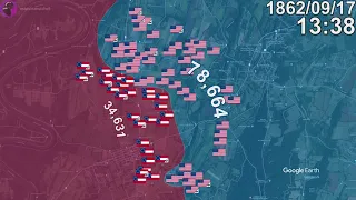 Battle of Antietam in 1 minute using Google Earth
