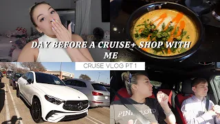 DAY BEFORE A CRUISE + SHOP WITH ME (CRUISE VLOG PT 1)