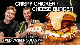 CRISPY CHICKEN CHEESE BURGER med Casper Sobczyk | Jacob & co.