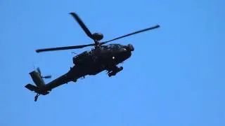 Apache helicopter display flown brilliantly by Prince Harry and Colleague