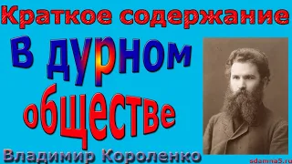 Краткое содержание В дурном обществе, Короленко