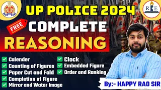 Complete Reasoning For UP Police | Calendar | Clock | Counting of Figures | Order and Ranking