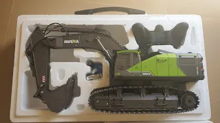 AMAZING NEW RC EXCAVATOR !! UNBOXING EXCAVATOR HUINA 1593  UPGRATE.