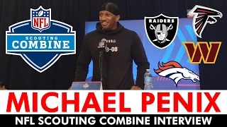 Michael Penix Jr. NFL Combine Interview On Meeting With The Raiders, Commanders, Broncos And Falcons