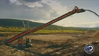 Gold rush excavator conveyor belt invention