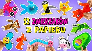 Papierowe safari DIY 🦁 Stwórz 12 niesamowitych zwierząt || ŁATWE PRACE Z PAPIERU!