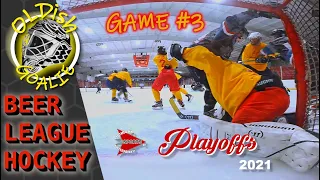 ELIMINATION GAME!! | 2nd Season Playoffs, Game #3 | Mic'd Up GoPro Hockey Goalie