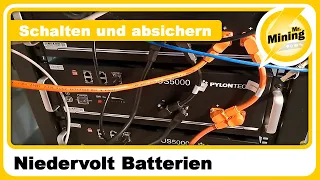 Niedervolt Batterien Richtig übers Kreuz schalten und Absichern! Bsp. mit 3x Victron Multiplus 5000