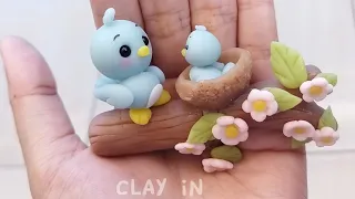 DIY Bird for Home Decor with Cold Porcelain Clay