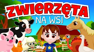 Kazio i ZWIERZĘTA NA WSI dla dzieci 🐷 Film edukacyjny | Bajka o zwierzętach na farmie