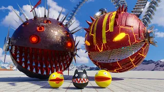 ROBOT MONSTER PACMANS VS MS PACMAN, CARTOON CAT & PACMAN || BEST ADVENTURE