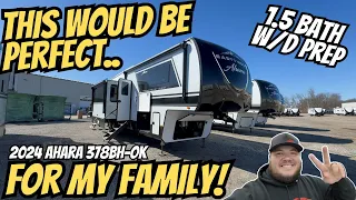 2024 Ahara 378BH-OK | Luxury Bunkhouse 5th Wheel with OUTDOOR KITCHEN!