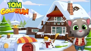 My Talking cat Tom Gold Run. Tom's Snow Ride. Frosty Tom Unlocked. iOS Android gameplay for kids