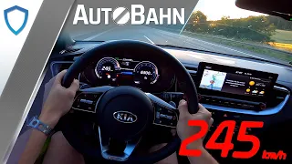 AutoBahn - Kia ProCeed GT (2020) - POV | 100-200 km/h | Vmax