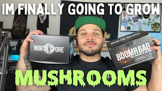 I Just Got SPORES to Grow MUSHROOMS! (Unboxing North Spore Grow Kit)