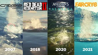 Water Physics in 10 OPEN WORLD Games (2007-2021)