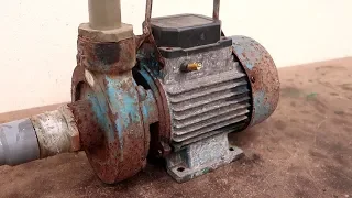 Very Old Water Pump Restoration - Perfect Motor Rewind
