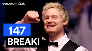 WHAT A MOMENT! Neil Robertson makes maximum 147 break against Jack Lisowski | Eurosport Snooker