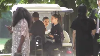 Kendall Jenner in a Golf cart @ Versailles castle for Paris Fashion Week 26 june 2023 show Jacquemus