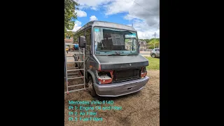 Mercedes Vario 614D - Oil, Air & Fuel filter change